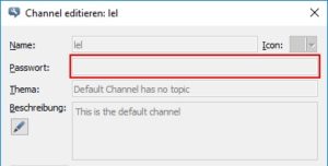 Channel-Passwort in Teamspeak 3 anzeigen?