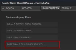 Steam Festplattenlesefehler