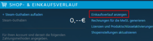 Steam: Wann habe ich ein Spiel gekauft?