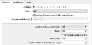Beste Bitrate und Puffergröße in OBS Studio / Classic