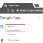 Google Maps Beschriftungen und Straßennamen deaktivieren