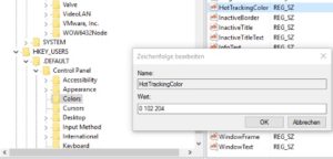 Markierungsfarbe in Windows 10 ändern