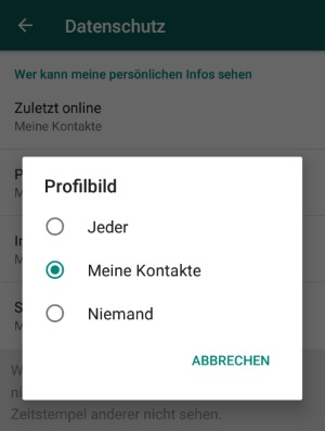 Whatsapp können blockierte kontakte profilbild sehen