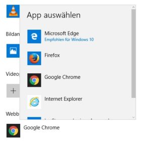 Windows 10 Standardbrowser festlegen funktioniert nicht