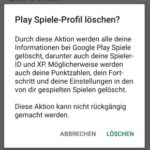 Alle Google Play Spielstände löschen