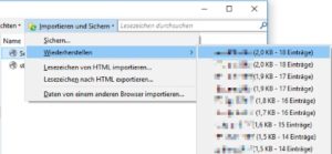 Gelöschte Firefox-Lesezeichen wiederherstellen