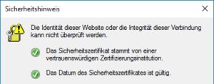 Skype Sicherheitshinweis abstellen