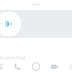 Snapchat Sprachnachricht aufnehmen und versenden