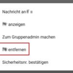 WhatsApp jemanden aus Gruppe entfernen und löschen