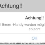 iPhone Virus Meldung